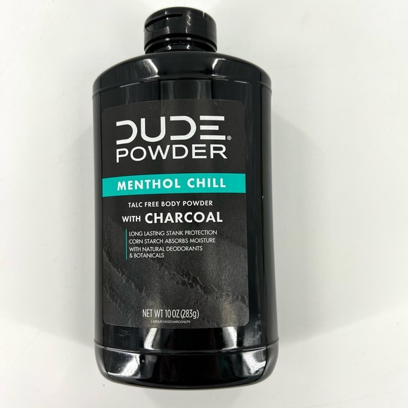Dude Products Grooming Dude Oz Menthol Chill Charcoal Body Powder Talc Free New Poshmark
